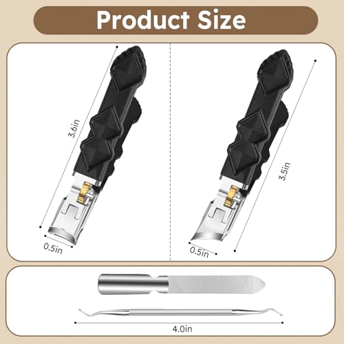Heavy Duty Toe Nail Clippers for Thick Nails, Nail Clippers for Men Seniors | Long Handled Toenail Clipper with Wide Jaw Opening, Slanted Angled Head and Ultra Sharp Cutter - style: Baroque