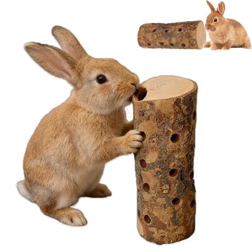 Apple Wood Chew Toys for Small Animals - Molar Wood Treats & Cage Accessories for Rabbits, Hamsters, Guinea Pigs, Mouse, Bunny Teeth Care - size: Large
