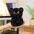 Ditucu Palm-Sized Black Cat Stuffed Animals Cute Soft Plush Doll Small Plushies Toys Gifts for Kids 6 inch - style: Cat