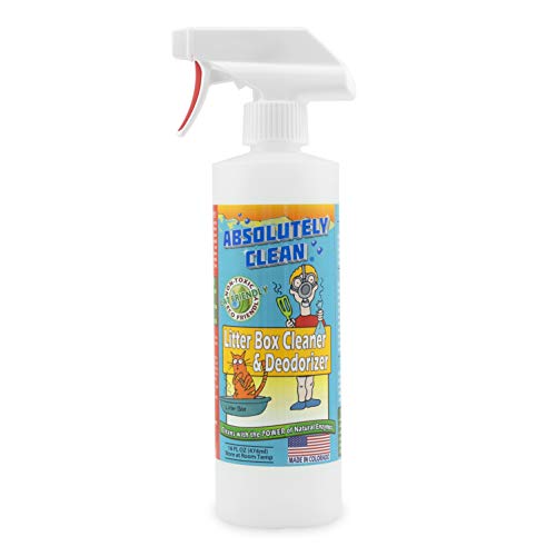 Absolutely Clean Litter Box Cleaner and Odor Eliminator, Eliminate Odors Quickly, Neutralizes Urine and Feces Odors in The Air and The Box, Make Litter Last Longer - style: 16 Fl Oz (Pack of 1)