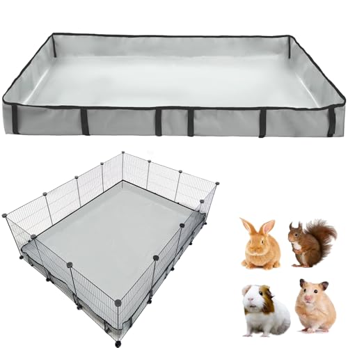 Guinea Pig Cage Liner Tarp Bottom Waterproof and Washable Base Also for Rabbits, Bunny, Chinchesillas, Hedgehog, Ferrets and Other Small Animals(36x48 inches) - size: 36.0"L x 48.0"W x 4.0"H