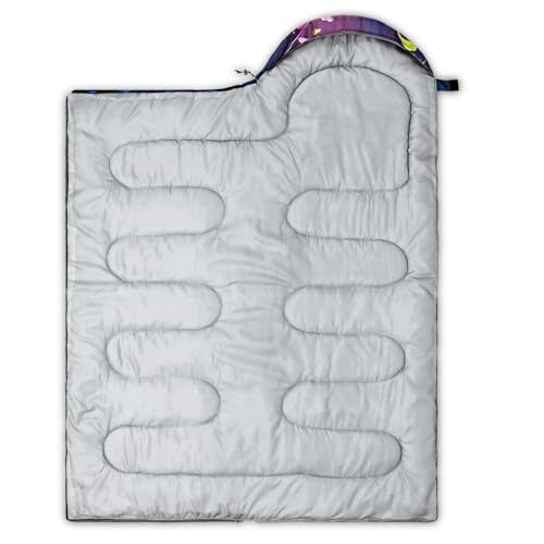 AILONEN Midnight Meow Sleeping Bag, Charcoal Cat Eyes Crescent Graphic, Portable Camp Sack Sleepover Style - color: S116