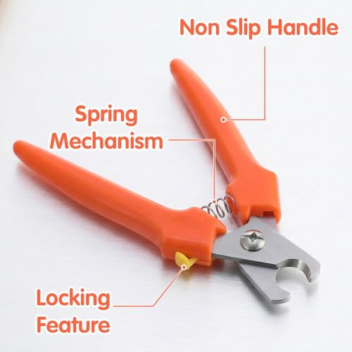 Dog Nail Clipper, Pet Nail Clippers Stainless Steel | Large Professional Nails Clipper, for Cats and Dogs