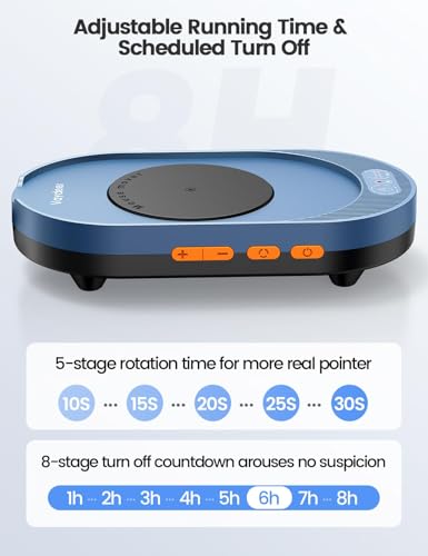 Vaydeer M4 Utra Mouse Mover with APP, Undetectable Mouse Jiggler Device with Remote Control and Timer Function, Driver-Free Shaker Wiggler Mouse Movement Simulation for Computer Awakening - color: Navy Blue, style: App + Button Control