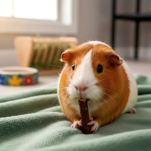 200g Apple Chew Sticks for Small Animals | Chew Toys for Bunny Chinchillas, Rabbits Guinea Pig Hamster Gerbil - style: 7oz
