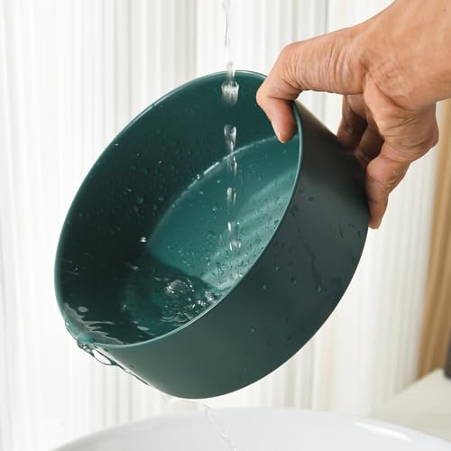 6'' Ceramic Dog Bowl - 30Oz Classic Dogs Food & Water Bowl for Small and Medium Breed Dogs, Heavy Duty Non-Slip Dog Dishes, Food Grade Stoneware Pet Bowl, Dishwasher & Microwave Safe, Green - color: Bowl - Green, size: 6 inch