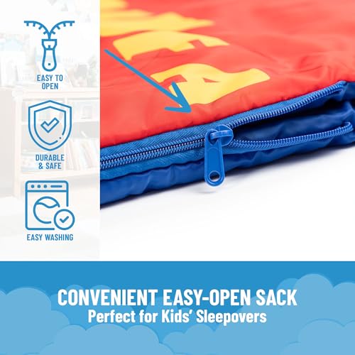 Jay Franco Disney Pixar Cars One of A Kind Slumber Sack - Cozy & Warm Kids Lightweight Slumber Bag/Sleeping Bag - Featuring Lighting McQueen - color: Red - Cars