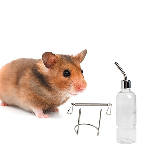 350ml Hamster Water Bottle No Drip Pet Wire Cage Water Feeder Animal Crate Waterer for Hedgehog Sugar Glider Rat Mice Pet Toy Storage
