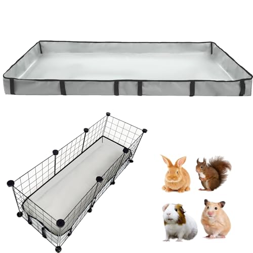 Guinea Pig Cage Liner Tarp Bottom Waterproof and Washable Base Also for Rabbits, Bunny, Chinchesillas, Hedgehog, Ferrets and Other Small Animals(12x36 inches) - size: 12.0"L x 36.0"W x 4.0"H