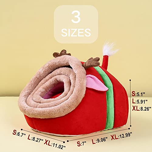 JanYoo Ferret Bed - House Hide & Cage Accessories (S, Reindeer) - color: 5-Reindeer, size: S