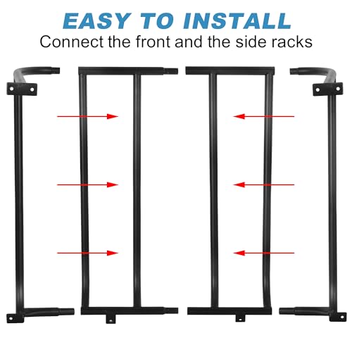 Hay Feeder Goat, 24.8 x 21.26 x 12.2 Multiple Sided Goat Hay Rack Suitable for Farms, Stables, Heavy Duty Galvanized Metal Wall Hay Rack for Sheep Horses, etc - size: 24.8 INCH