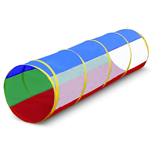 6ft Crawl Through Play Tunnel Toy, Pop up Tunnel for Kids Toddlers Dogs Babies Infants & Children Gift Indoor & Outdoor Action Toy Tunnel - size: 6 Foot