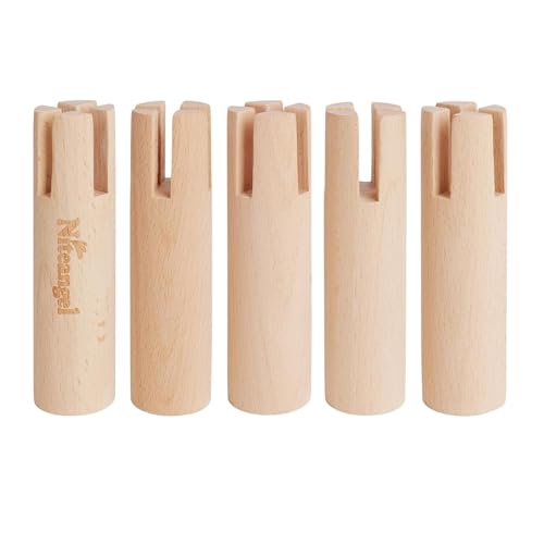 Niteangel Set of Beech Stilts for Elevating & Safely Setting Niteangel Multi-Chamber Series Maze House (Set of 5 Stilts (4.33'' H)) - size: Set of 5 Stilts (4.33'' H)