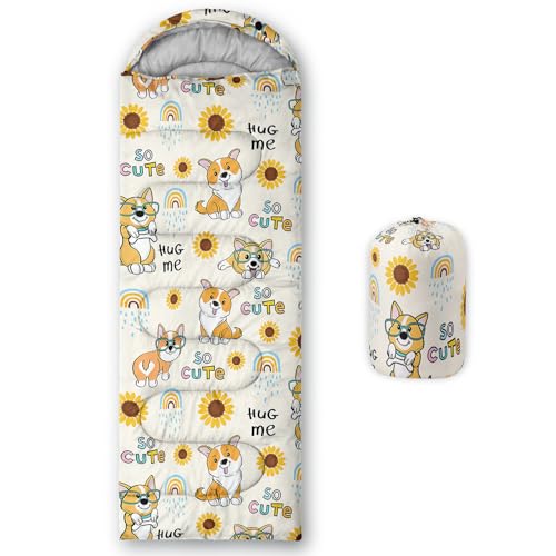 Camping Sleeping Bags Warm & Cool Weather Waterproof Backpacking Sleeping Bag All Seasons Camping, for Adult Kids Boy Girls Camping Gear Equipment, Traveling - color: A-Dog1