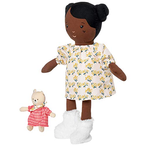 Manhattan Toy Playdate Friends Harper Machine Washable and Dryer Safe 14 Inch Doll with Companion Stuffed Animal - style: Harper