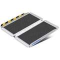 Ruedamann 2FT Portable Wheelchair Ramp for Home Steps, Non-Slip Aluminum | 30-1/4" Wider Design, Non-Slip Aluminum Folding Ramps for Wheelchairs, Strollers, Scooters, Stairs, Curbs, Doorways - size: 2FT Black(Using Height 2-6'')