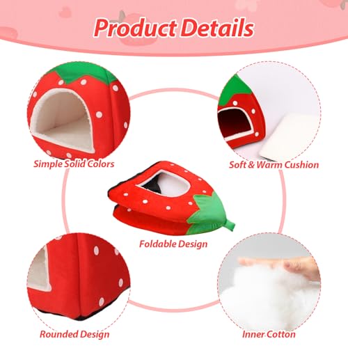 Hedgehog Hideout Small Animal Bed Nest Cave, Guinea Pig Hamster Warm House Cage Supplies Accessories