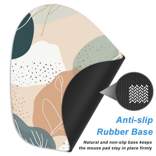 Rimilak Small Mouse Pad 6 x 7 Inch, Irregular Mini Mouse Pad with Non-Slip Rubber Base, Waterproof Compact Mouse Mat for Laptop Computer Wireless Mouse Keyboard Home Office Travel, Cute Leaf - color: Cute Leaf, size: 7L x 6W inches