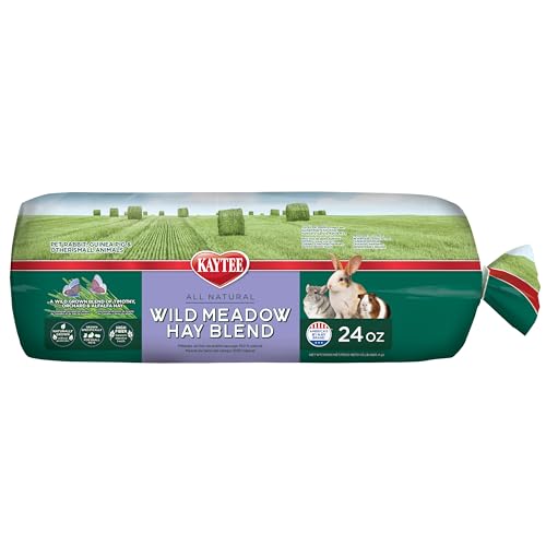 Kaytee All Natural Timothy Hay Wild Meadow Hay Blend for Guinea Pigs, Rabbits & Other Small Animals, 24 Ounce - size: 1.5 Pound (Pack of 1)