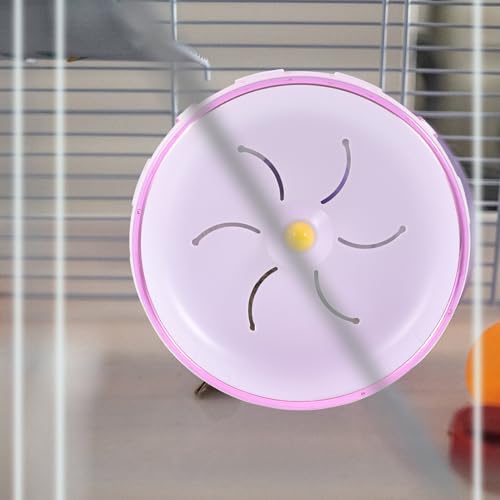 SHINEOFI Silent Hamster Wheel Hamster Running Wheel Exercise Toy for Small Animals Plastic Pet Exercise for Hamsters Gerbils and Hedgehogs 6.88 X 6.88 X 2.75 in
