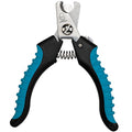 Master Grooming Tools Ergonomic Pro Nail Clippers — Professional Clippers for Trimming Pet Nails - Small, 5⅛",Black/Teal - size: Small