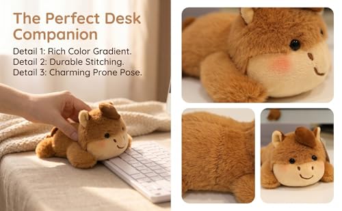 YUKOUQIAN Horse Stuffed Animal Cute Plush Doll Toy 5.5 inch for Girls Boys Christmas (pa Little Horse) - style: pa little horse