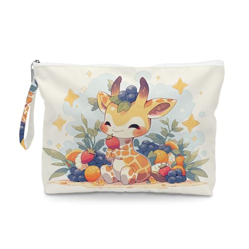 ENGVZ Wet Dry Bag, Waterproof Travel Pouch, Large Zipper Bag For Swimsuits, Diapers, Toiletries, Makeup, Women And Girls Cute Baby Giraffe - color: Cute Giraffe