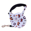 Fashionable Stylish Cute Retractable Pet Walking Leash 16ft Colorful Automatic Extendable Traction Leash for Dogs/Cats/Rabbits/Pets with Tension up to 31LBs