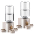 2 Pcs 10ML Jumping Spider Water Dispenser with Magnets, Wooden | Gravity-Fed Automatic Water Supply, Safe Material forTarantulas Enclosure/Habitat, Flexible Magnetic Installation