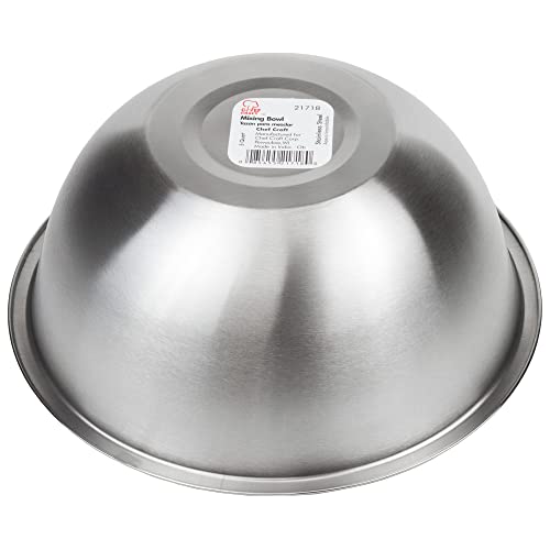 Chef Craft Brushed Mixing Bowl, 5-Quart, Stainless Steel - size: 5-Quart (1 Piece)
