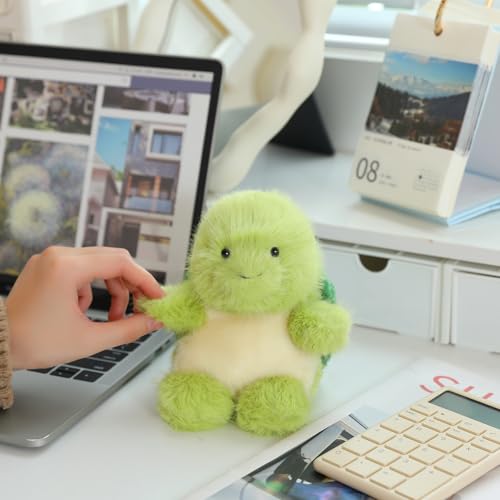 PEACH CAT Turtle Stuffed Animal Cute Plushies Small Plush Toys Gifts for Kids Green - style: Turtle