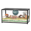 BUCATSTATE Hamster Cage 2.0, Large Hamster Enclosure (39in, Black) | Stackable 5.4 ft² Large Habitats with Deep Beddiing Base, Sturdy Aluminum Frame, Front and Top Access, Easy Assemble - color: Black, size: 39.3"L x 19.7"W x 20.6"H
