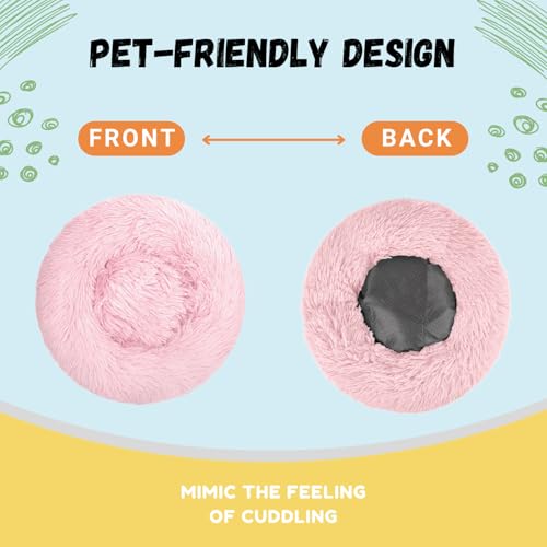Bunny Bed 2 Pack Large Rabbit Hideout Soft & Comfortable | Small Animal Bedding, Cozy Bed Mat, Warm Hideaway, Cage Accessories for Guinea Pig - color: Pink+Green
