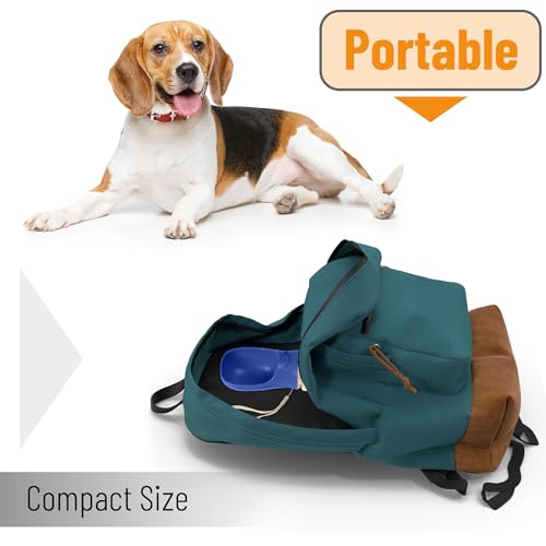 Mr. Pen- Portable Dog Water Bottle, 19 oz, Large | Leak Proof Puppy Water Dispenser with Drinking Feeder for Pets, Outdoor Walking, Hiking, Travel, Not Dishwasher Safe - color: Navy Blue