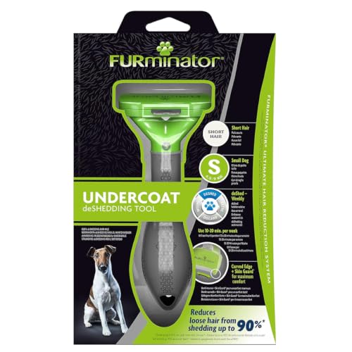FURminator Undercoat deShedding Tool for Small Short Hair Dogs 4.5-9 kg - size: Small, style: Version 2.0