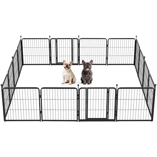 FXW Instant Dog Playpen, RV Camping, Outdoor & Yard, 24" H, 16 Panels | Portable, Easy setup, Heavy-duty, DIY layouts, For Puppies & Small Dogs, Patented - size: 24"H