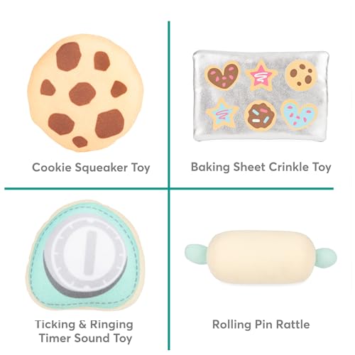 Baby GUND My First Baking Plush Playset with Sounds, Rattle, Squeaks and Crinkles, Ultra Soft Plush Sensory Toy for Babies and Newborns - style: Baking Playset