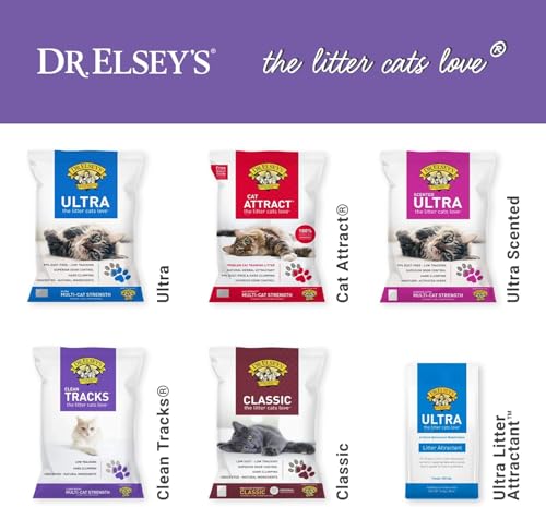 Dr. Elsey's Clean Tracks Clumping Clay Cat Litter, 20 lbs. - size: 20 pounds