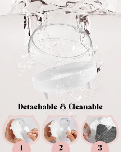 Pawfly Hamster Sand Bath Container, Hamster Sand Bath Box, Hamster Bathtub, Hamster Bathroom, Hamster Toilet, Plastic Dust Bath for Dwarf Hamsters, Syrian Hamster, Mice, Gerbils & Small Animal, White - color: White