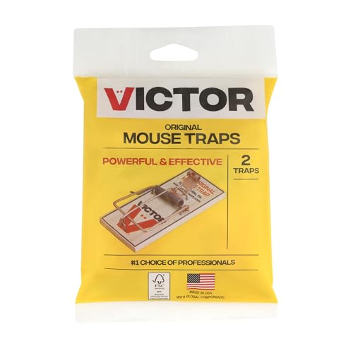 Victor Metal Pedal Mouse Traps, 12-Pack, Reusable Wooden Snap Traps | FSC Certified Wood, Indoor Mice Control Pest Elimination, Rodent Killer Control, Clean & Quick Trapping, Mice Traps for House - style: 12 Metal Pedal Traps