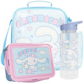Get Trend Cinnamoroll Girls Lunch Box 3Pc Set | Kids Insulated Lunch Bag with BPA-Free Water Bottle and Bento Box, Back to School Kawaii Gifts for Girls - color: Blue/White Cinnamoroll