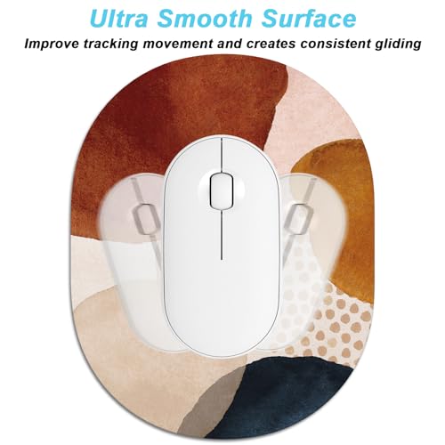 Rimilak Small Mouse Pad 6 x 8 Inch, Irregular Mini Mousepad, Abstract Stone | Non-Slip Rubber Base, Waterproof Compact Mouse Mat for Laptop Computer Wireless Mouse Keyboard Home Office Travel - color: Abstract Stone, size: 8L x 6W inches