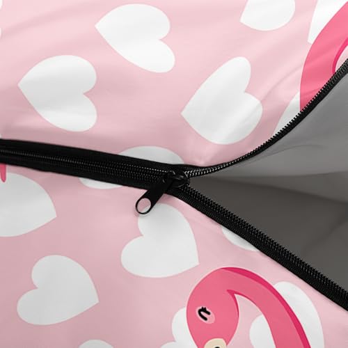 Camping Sleeping Bags Warm & Cool Weather Waterproof Backpacking Sleeping Bag All Seasons Camping, for Adult Kids Boy Girls Camping Gear Equipment, Traveling - color: F-Flamingo1