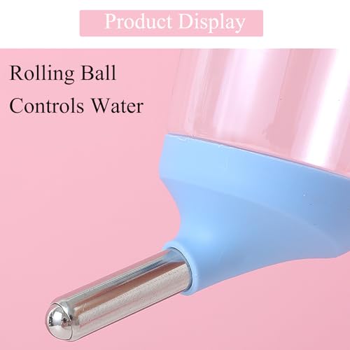 Dog Crate Water Bottle Dispenser - No Drip Dog Kennel Water Dispenser & Cage Bottle - Easy-to-Use Water Bottle for Cat Crate - Perfect for Keeping Your Pet Hydrated (Grey)-350ML