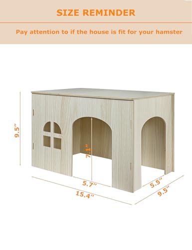 Guinea Pig Chinchilla Hideouts Cages Toys Accessories Wooden House and Habitats Hides Nature Huts for Hamster Squirrel Rat and Other Small Animals etc.