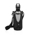 Picnic TIME Disney Shorts Bottle Cooler Tote, Insulated Water Bottle Holder with Adjustable Shoulder Strap for Travel Picnic Theme Parks, Fits 20 to 26 oz Bottles - color: Disney Nightmare Before Christmas Jack Skellington - Black & White