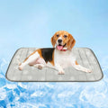 Dog Cooling Mat,Dog Blanket Washable,Cool Fabric & Internal Waterproof Cooling Pad (Grey, Large (36x24 inch)) - color: Grey, size: Large (36x24 inch)