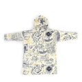 Jay Franco Wearable Throw Blanket – Kids Oversized Plush Hooded Blanket with Pocket, Ultra Soft Cozy Fleece Throw for Lounging, Travel, Cream - Harry Potter, 24x32 - Kid - color: Cream - Harry Potter, size: Kid