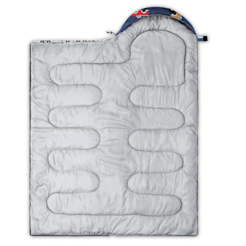 QOOMO Camping Sleeping Bags,3 Season Warm & Cool Weather,Lightweight,Waterproof Sleeping Bags for Adults & Kids,Traveling,and Outdoors,Camping Gear Equipment - color: Truck 8