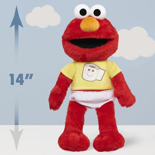 Sesame Street Potty Time Elmo 12-Inch Sustainable Plush Stuffed Animal